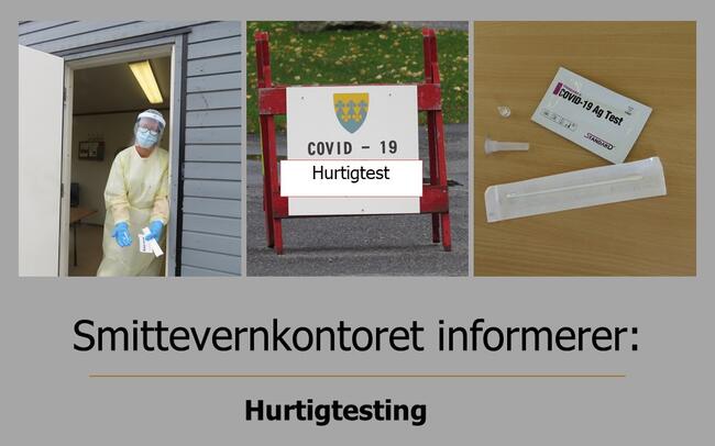 Smittevernkontoret informerer om hurtigtesting - Rakkestad kommune