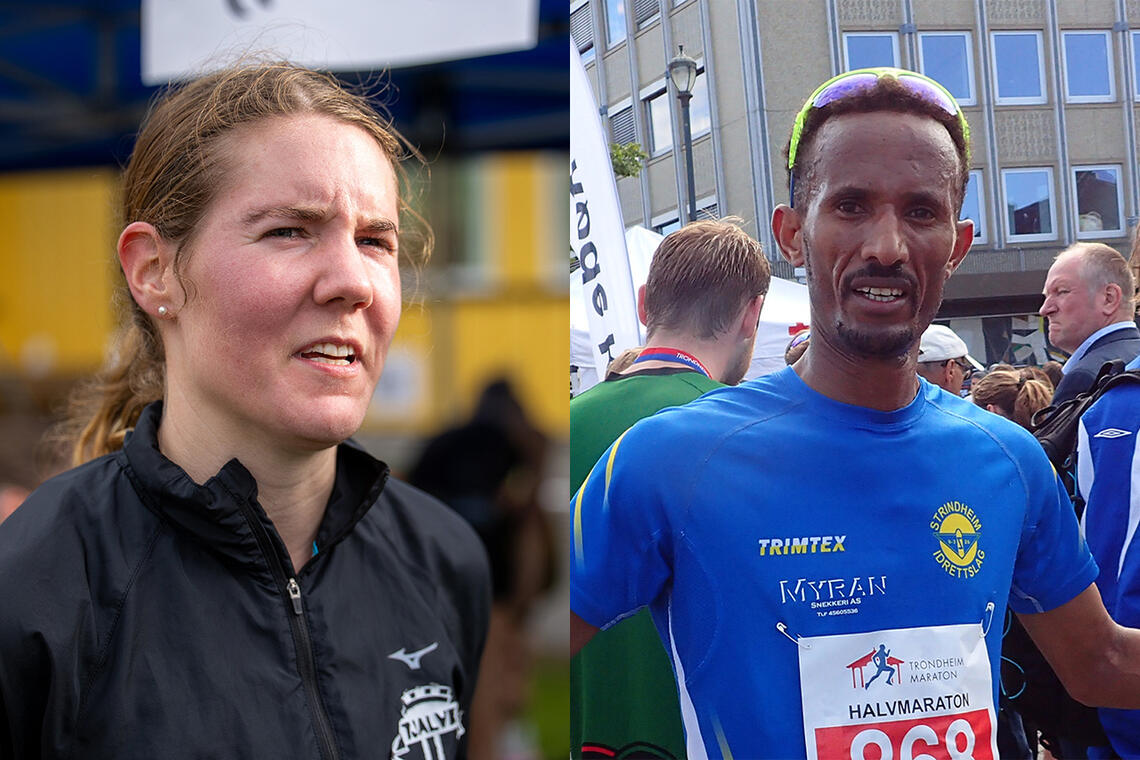 Maria Sagnes Wågan løp inn til 14. plass og Ebrahim Abdulaziz til 18. plass totalt i årets Berlin Marathon. (Arkivfoto: Samuel Hafsahl og Marianne Røhme) 