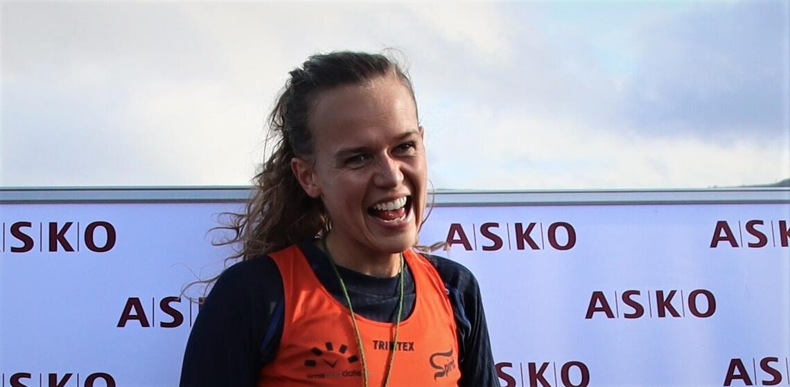 Kristin Vabø fra Spirit Stavanger Friidrettsklubb satte løyperekord. (Alle foto: Jan Ringheim)