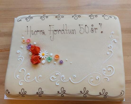 Fjordtun 50 år kake