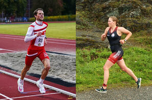Henning Offigstad og Solveig Natvig Løvseth var først i mål i det andre løpet i Trøndersk Vinterkarusell i Trondheim. (Arkivfoto: Jan Arthur Aune / Jørn Dahl Stamnes)