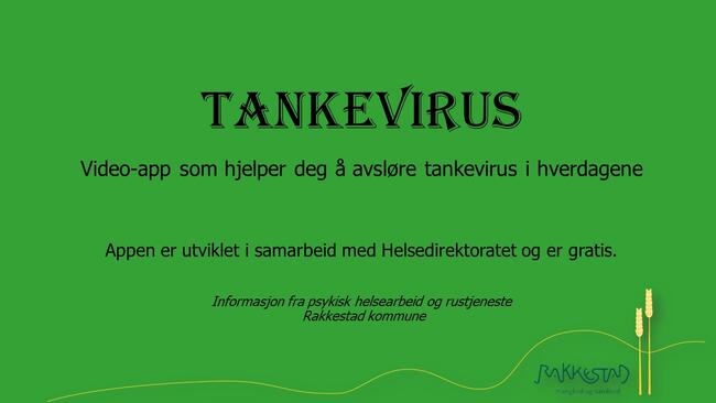 Tankevirus- informasjon fra psykisk helsearbeid og rustjeneste - Rakkestad kommune