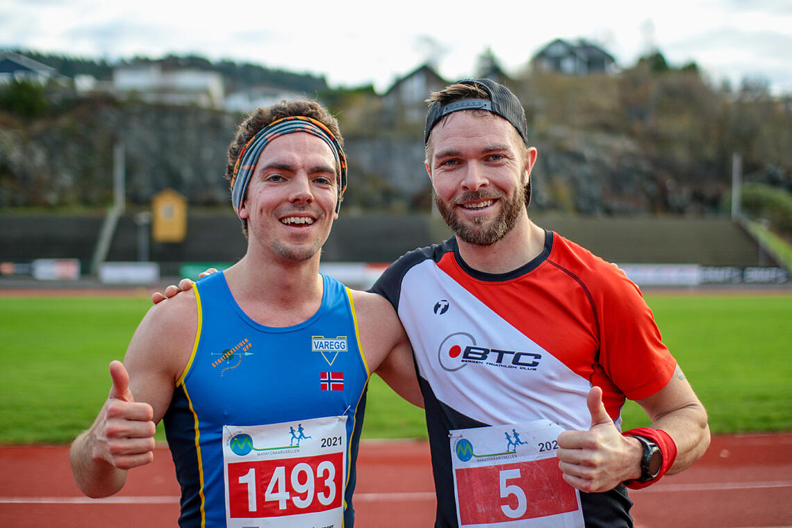 Tage Morken Augustson og Tor-Aanen Kallekleiv vant hver sin distanse på Maratonkarusellen. (Alle foto: Arne Dag Myking)