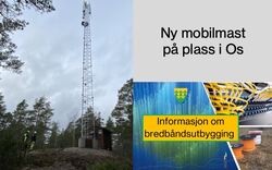 Ny mobilmast på plass i Os - 301121 - Rakkestad kommune