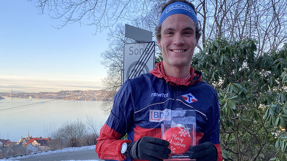 Karl Fremstad har vunnet mange gateløp i Bergen denne sesongen, nå også Andersens Adventsløp. (Foto: arrangør)
