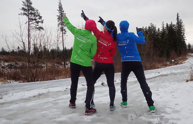 Trening og et felles mål å sikte mot kan bety mye for å holde hodet over vannet i tøffe tider. (Foto: Marianne Røhme)