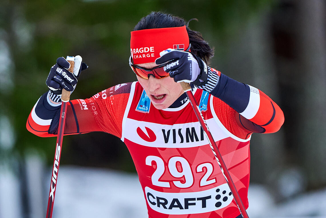 Det ble en god lagprolog for Marit Bjørgen og Team Ragde-Charge i dag. (Foto: Wsportsmedia / Visma Ski Classics)