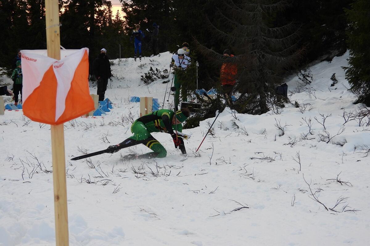 Øyvind Wiggen NTNUI begynte med fall ut fra start