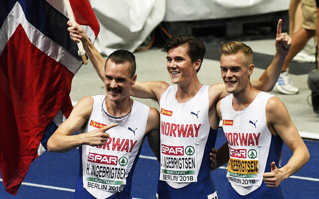 Går ting som planlagt, stiller Henrik, Jakob og Filip Ingebrigtsen til start i Nyttårsløpet i Barcelona. (Foto: Bjørn Johannessen)