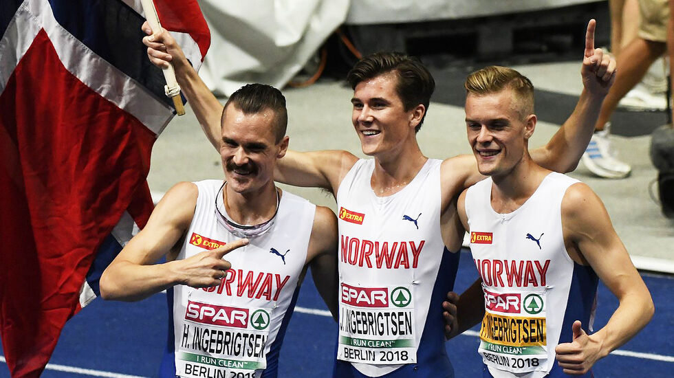 Går ting som planlagt, stiller Henrik, Jakob og Filip Ingebrigtsen til start i Nyttårsløpet i Barcelona. (Foto: Bjørn Johannessen) 