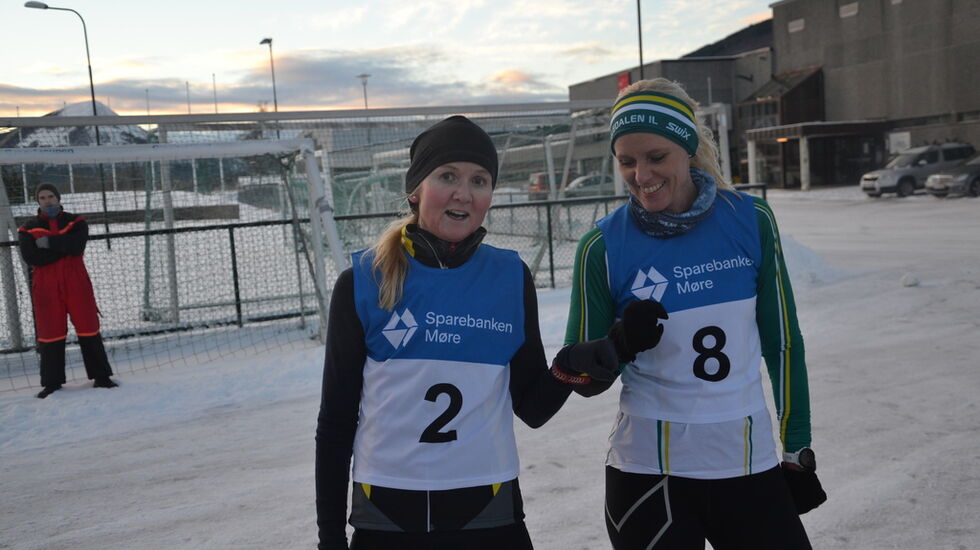 Dei to beste i kvinneklassa: Louise Skak og May Nesheim. Foto: Arrangør