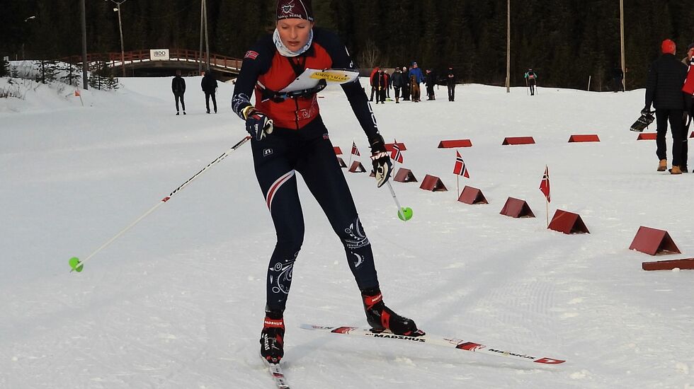 Anna Ulvensøen inn til seier i D21 på Gåsbu lørdag. 