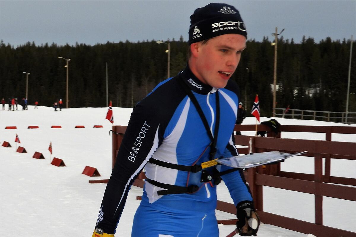 Christian Fredrik Borg var beste i den største klassen, H17-20 på Gåsbu lørdag.