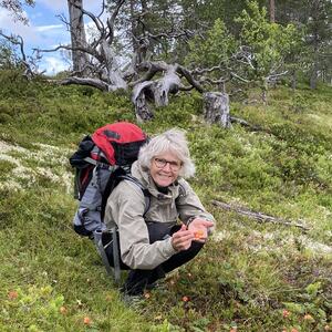 Signy er en aktiv bruker av lokale turområder. Foto: Privat.