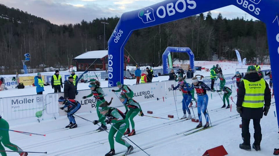 Starten på en tidligere utgave av Østmarkrunden. Årets utgave avlyses på grunn av få påmeldte. (Foto: arrangøren)