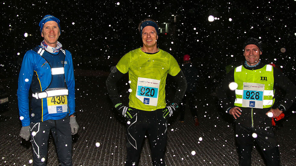 De tre beste menn på 10 km: Bjørn Harald Bongom, Eivind Hermansen og Bjarne Andreas Bakke. (Alle foto: Arne Dag Myking)
