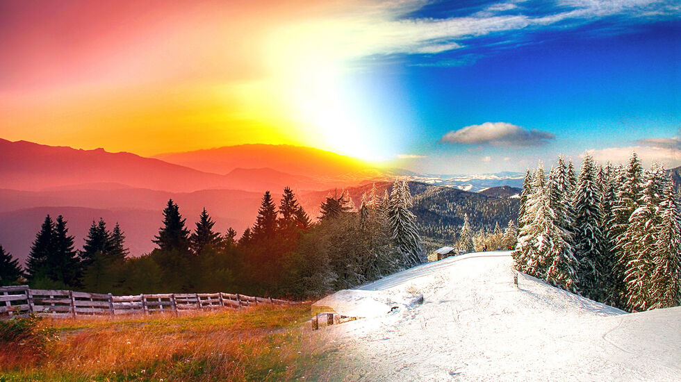 Her på våre breddegrader har vi våre fire årstider: vår, sommer, høst og vinter. (Foto: iStock/puflic_senior)
