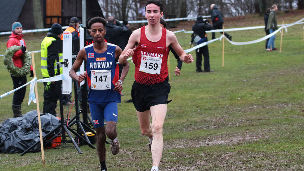 18 år gamle Abdullahi Dahir Rabi fra Norge ble nummer fem med 13.56, mens 17 år gamle Axel Vang Christensen fra Danmark vant 5 kilometeren i Monaco på 13.42. (Arkivfoto: Arne Dag Myking) 