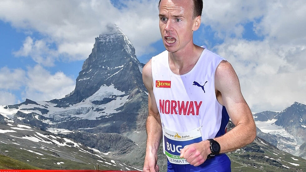 Johan Bugge under EM i motbakkeløp 2019. (Foto. Arrangøren)