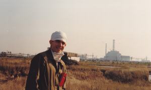 Utanfor Tsjernobyl-kraftverket hausten 1991