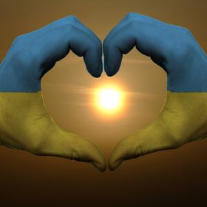 ukraina flagg