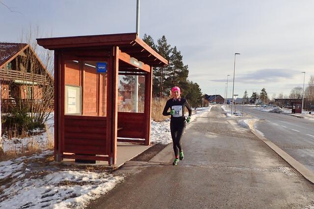 Tone Fløttum vant kvinneklassen i det utsatte karuselløpet på Jessheim. Bildet er fra et tidligere løp i årets karusell. (Foto: Olav Engen)