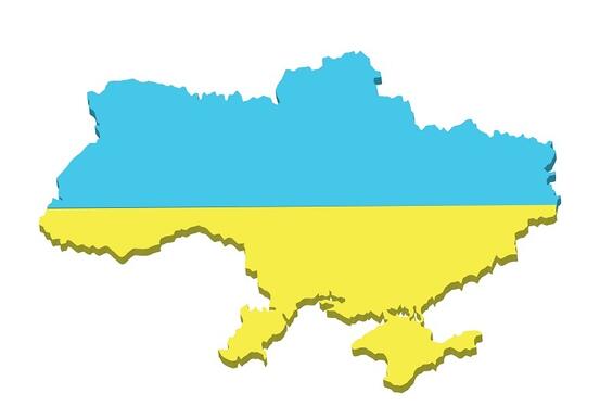 Kartutsnitt Ukraina