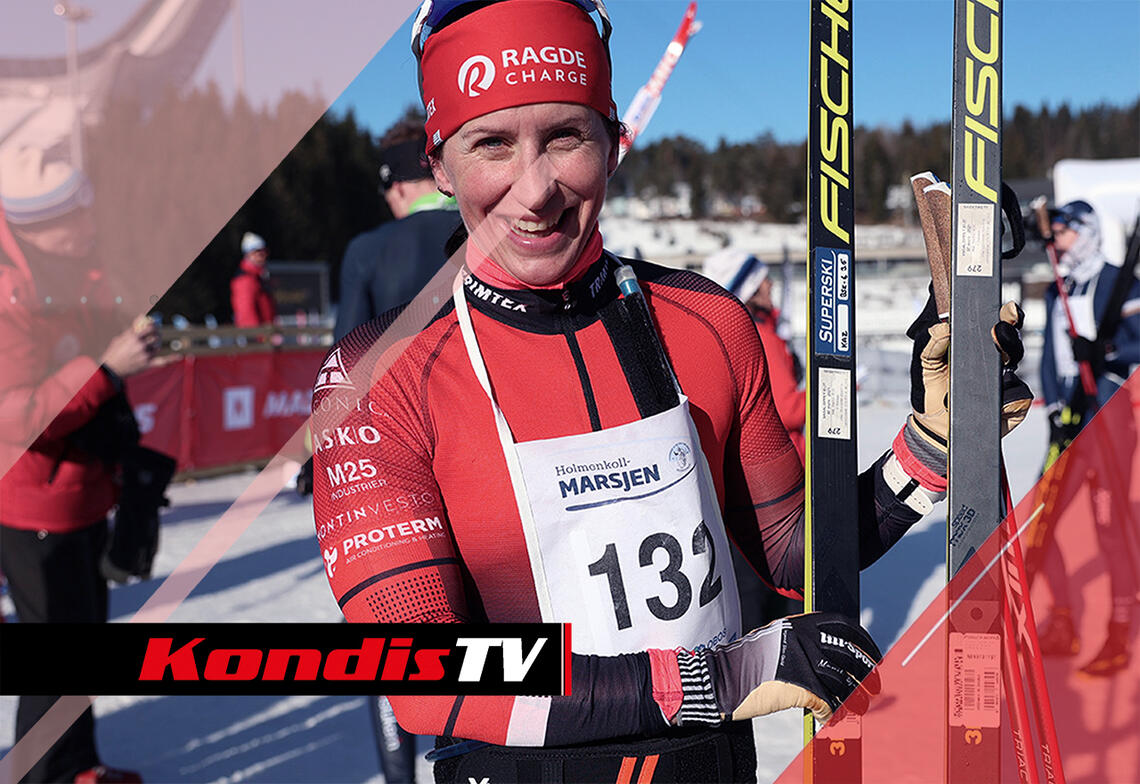 I KondisTV denne gangen skal vi først innom Holmenkollmarsjen, hvor Marit Bjørgen gjorde sin debut i rennet. Vi kan røpe at det gikk ganske bra. (Foto: Tom-Arild Hansen)