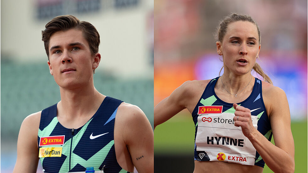 Jakob Ingebrigtsen og Hedda Hynne skal løpe 1500 og 800 meter under innendørs-VM i Beograd til helgen. (Foto: Samuel Hafsahl)