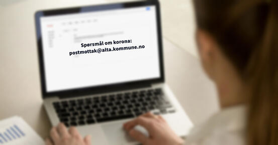 Informasjon om mailadresse for spørsmål om korona