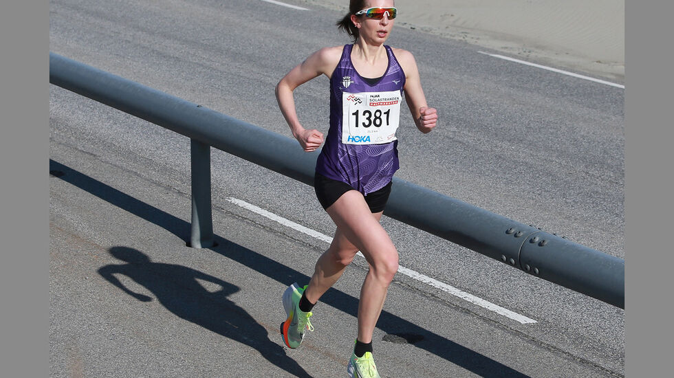Annie Bersagel har sin personlige bestetid på halvmaraton fra 2014, men nå er hun tilbake i toppen. (Foto: Kjell Vigestad)
