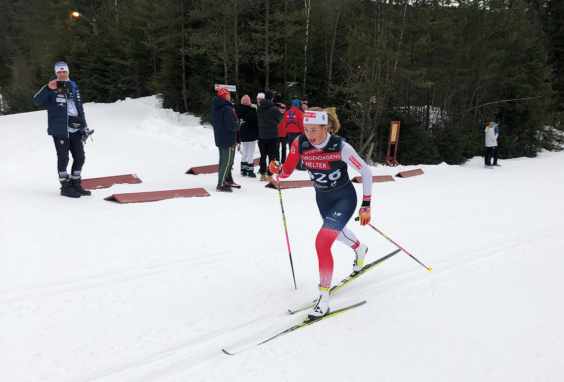 Tuva Anine Brusveen-Jensen har hatt en strålende sesong med medaljefangst i både junior-NM og junor-VM. (Foto: privat) 