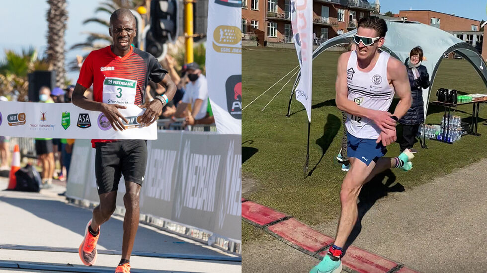 Mens Stephen Mokoa holdt verdensklasse, løp Sebastian Håkansson på høyt nordisk nivå. Begge fikk gleden av å krysse mållinja først. (Foto: arrangørene)