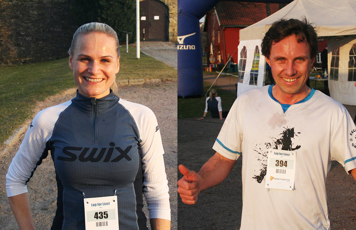 Monica Thortveit og Jørgen Strøm Olsen kunne glede seg over å toppe resultatlista i sesongåpningsløpet. (Foto: Sverre Larsen) 