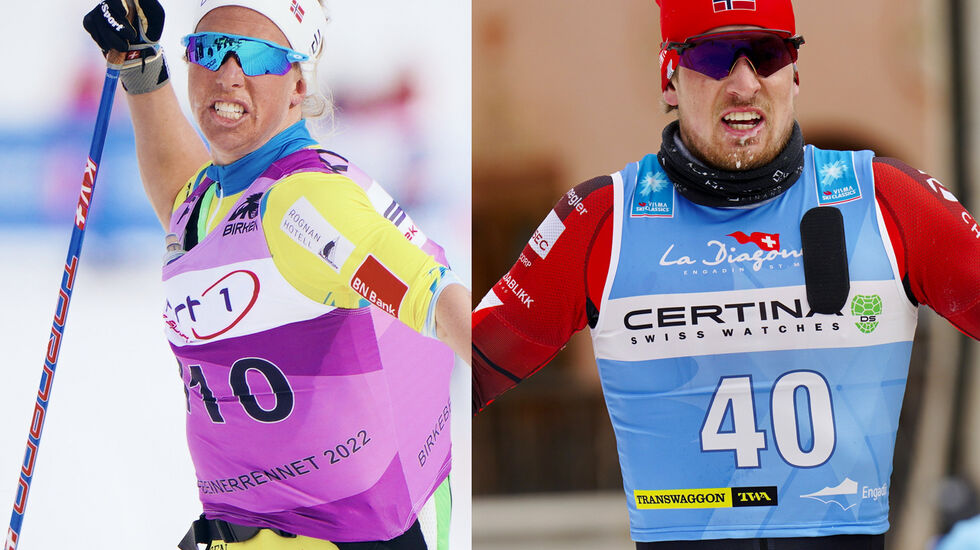 Det ble Astrid Øyre Slind sin tredje seier i dag, og Kasper Stadaas sørget for norsk seier også i herreklassen. (Foto: Visma Ski Classics / Magnus Östh)