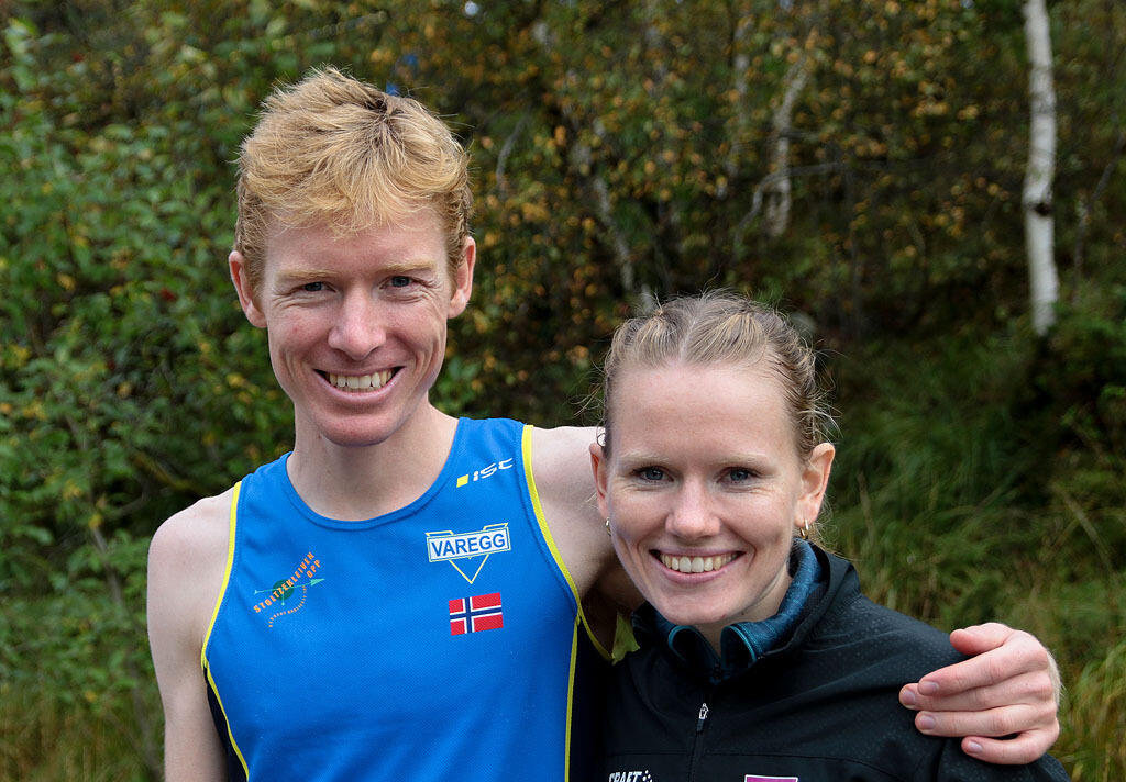 Samboerparet Halvdan-Emil Færø og Karoline Holsen Kyte tok hver sin seier i et terrengløp i Sverige sist helg. (Arkivfoto: Arne Dag Myking) 