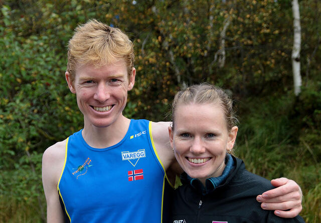 Samboerparet Halvdan-Emil Færø og Karoline Holsen Kyte tok hver sin seier i et terrengløp i Sverige sist helg. (Arkivfoto: Arne Dag Myking)