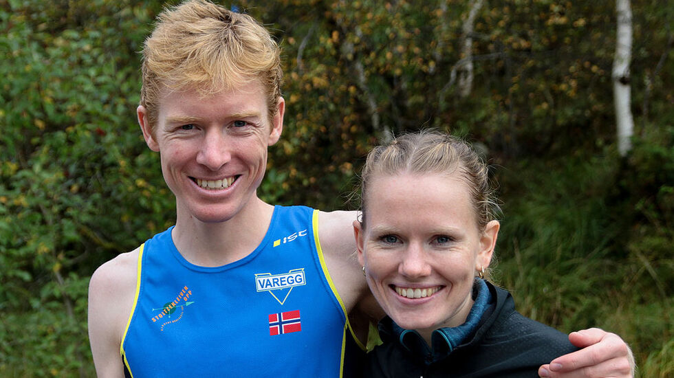 Samboerparet Halvdan-Emil Færø og Karoline Holsen Kyte tok hver sin seier i et terrengløp i Sverige sist helg. (Arkivfoto: Arne Dag Myking)
