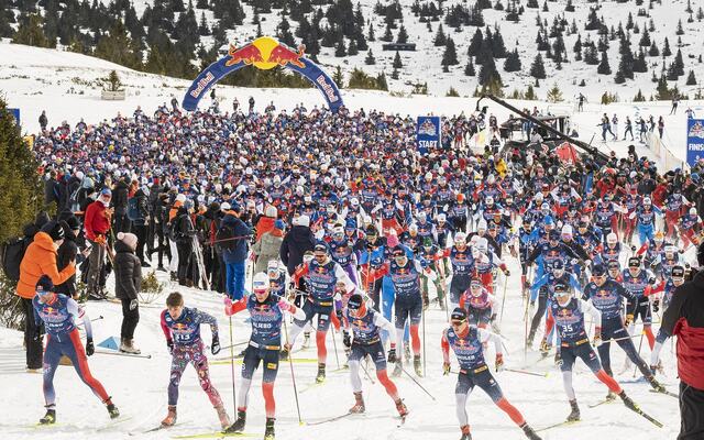 Fra starten på Janteloppet ved Pellestova i 2022. (Foto: Daniel Tengs/Red Bull Content Pool)