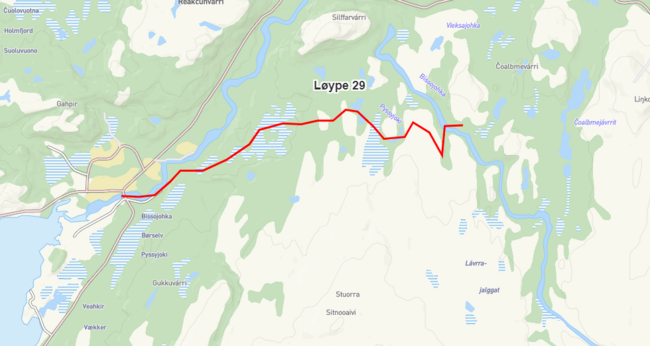 Stenging av løype 29