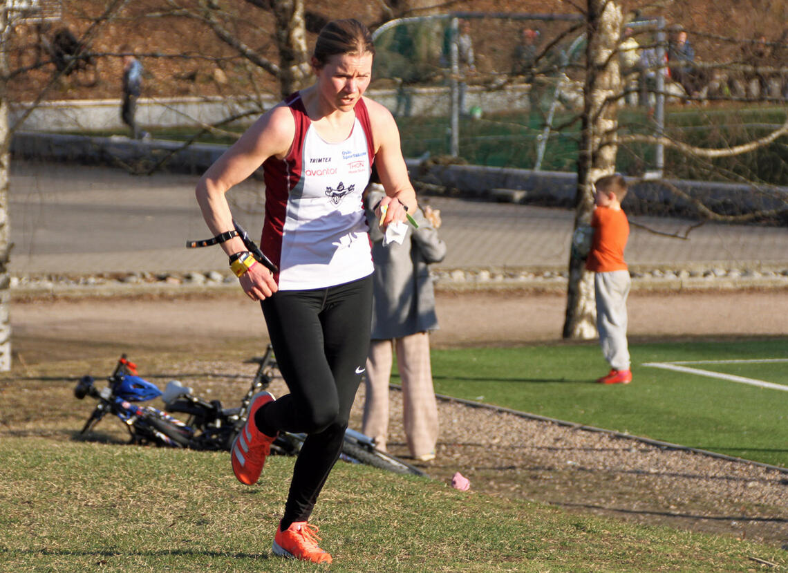 Anne Johanne Lind Nørbech var raskest i den 2,6 km lange løypa. (Foto: Bjørn Hauge)