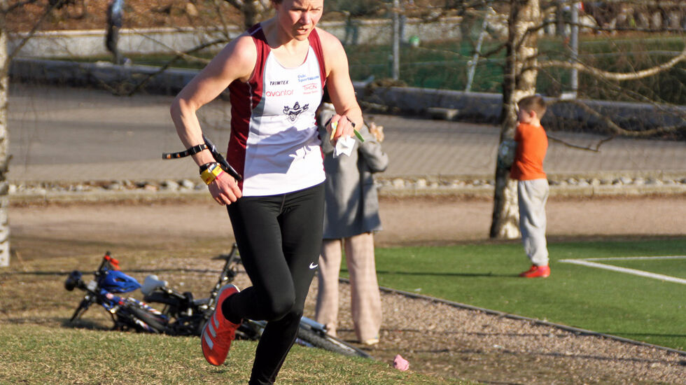 Anne Johanne Lind Nørbech var raskest i den 2,6 km lange løypa. (Foto: Bjørn Hauge)