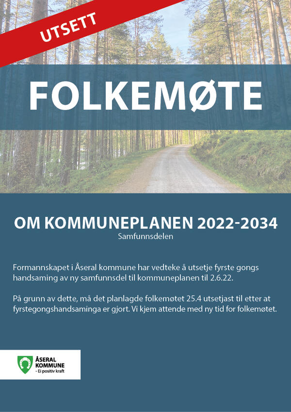 Folkemøte plakat UTSETT
