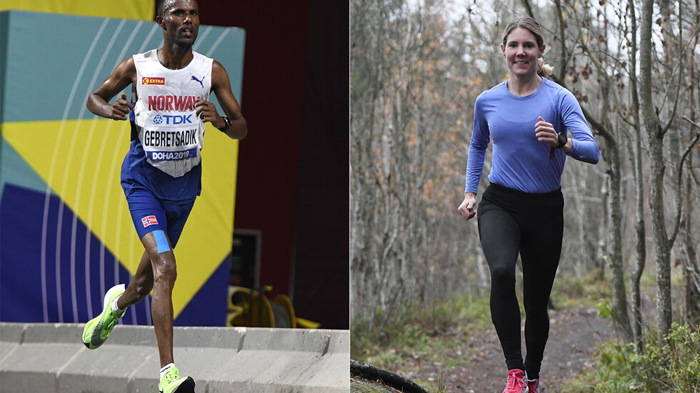 Med god klaff nå til helga kan det bli deltakelse på maraton i EM eller VM seinere i sommer for Weldu Negash Gebretsadik og Maria Sagnes Wågan. (Foto: Bjørn Johannessen)