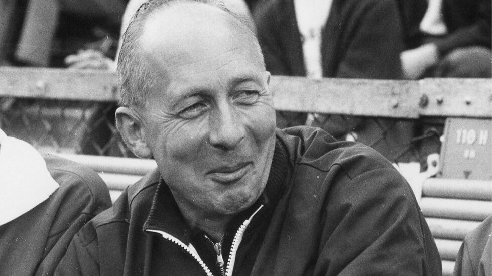 Arne Nytrø var forbundstrener i Norge i 32 år, fra 1946 til 1978, men hans virke for friidretten omfattet mye mer enn det. (Foto: fra Jan Hemsviks private samling)
