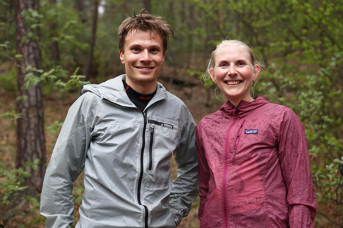Vinnerne av årets Ryeløpet. Jostein Gjevre og Astrid Brathaug Sørset. (Foto: Tom-Arild Hansen)