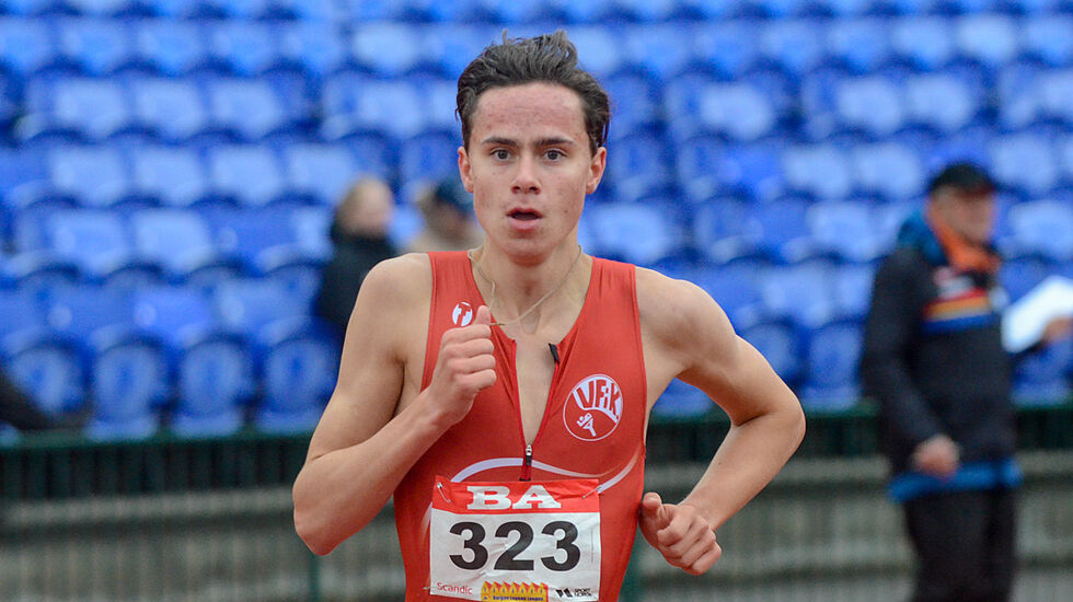 Sigurd Vallseth nærmer seg kravene til U-18 NM både på 1500 og 3000 meter. (Foto: VESTPRESS)
