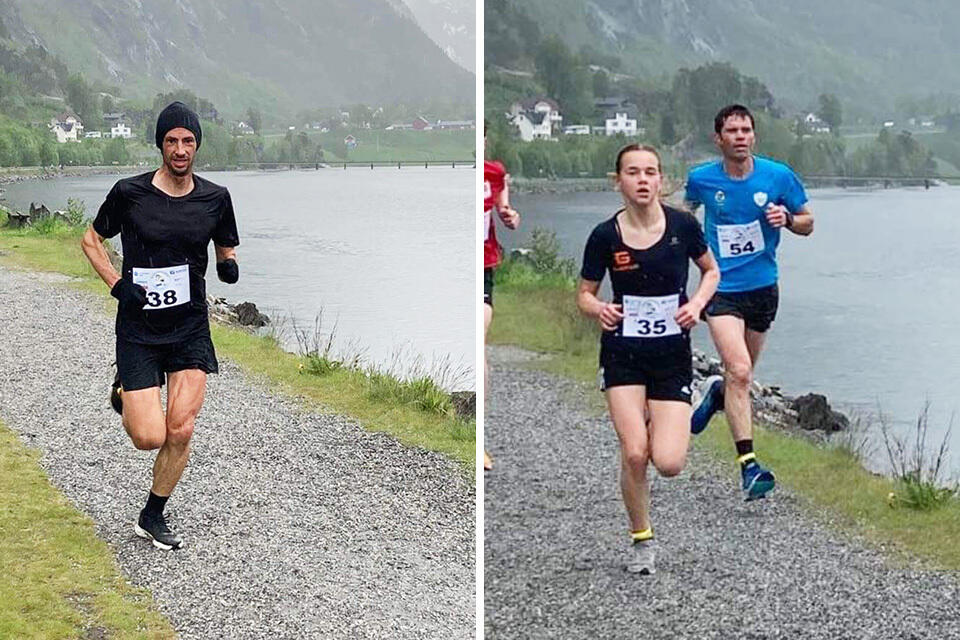 Kilian Jornet og Ingeborg Synstnes Hole vant Åndalsnesløpet lørdag 21. mai. (Alle foto: arrangøren)