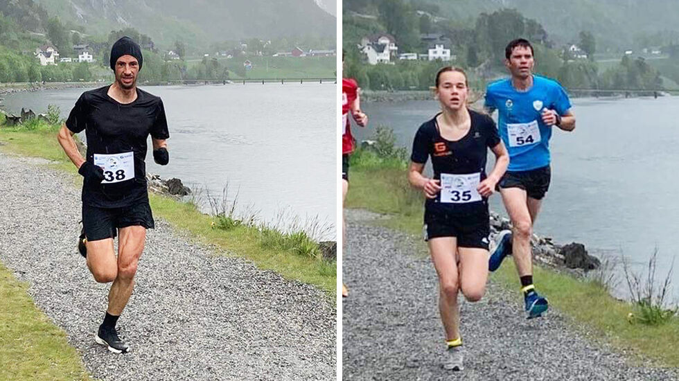 Kilian Jornet og Ingeborg Synstnes Hole vant Åndalsnesløpet lørdag 21. mai. (Alle foto: arrangøren)