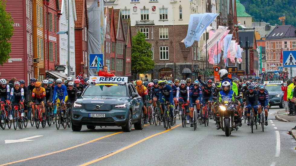 Tour of Norway startet på Bryggen i Bergen 24. mai. 6 etapper venter syklistene før de avslutter i Stavanger 29. mai. (Alle foto: Arne Dag Myking)